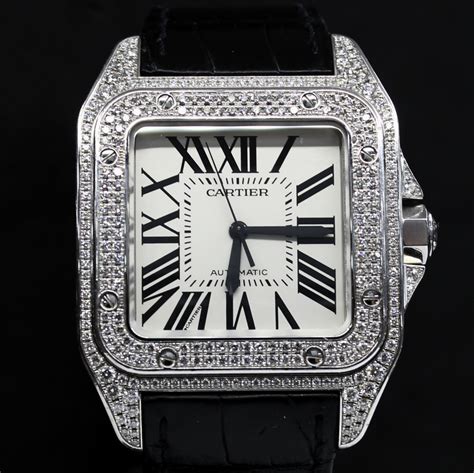 buy cartier santos 100|cartier santos 100 diamond price.